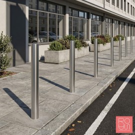 Pilona urbana fixa en acer inoxidable AISI 304